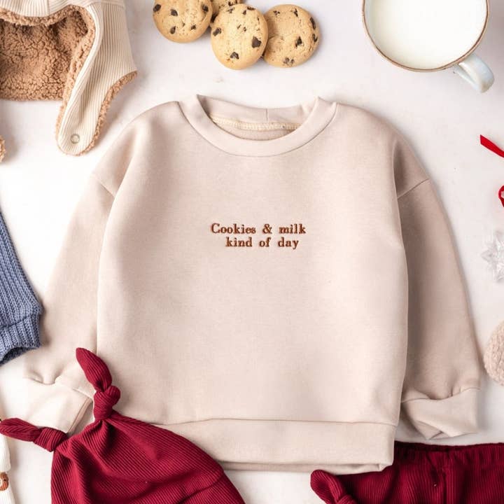 PUFFI - Wholesale Sweatshirt - Kids - Otroški pulover - Cookies & milk kind of day