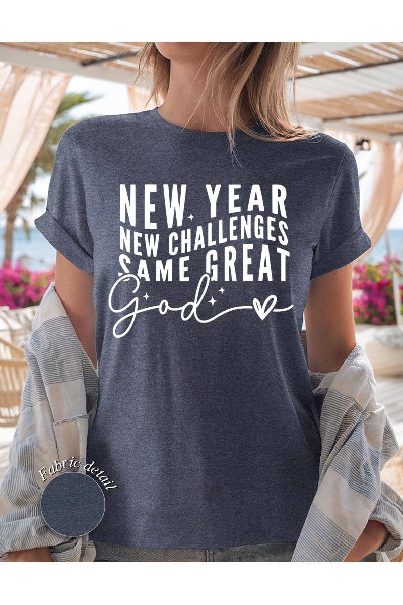 COLORBEAR - Wholesale T-Shirt (Graphic) - Women's - New Year New Challenges Graphic Heavy Cotton Tee10