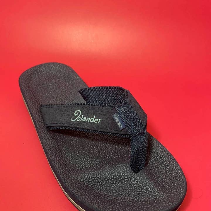 Islander Footwear & Apparel - Wholesale Flip flops – Unisex - Classic Original Sandals (Flip-Flops) - Black / Gray5
