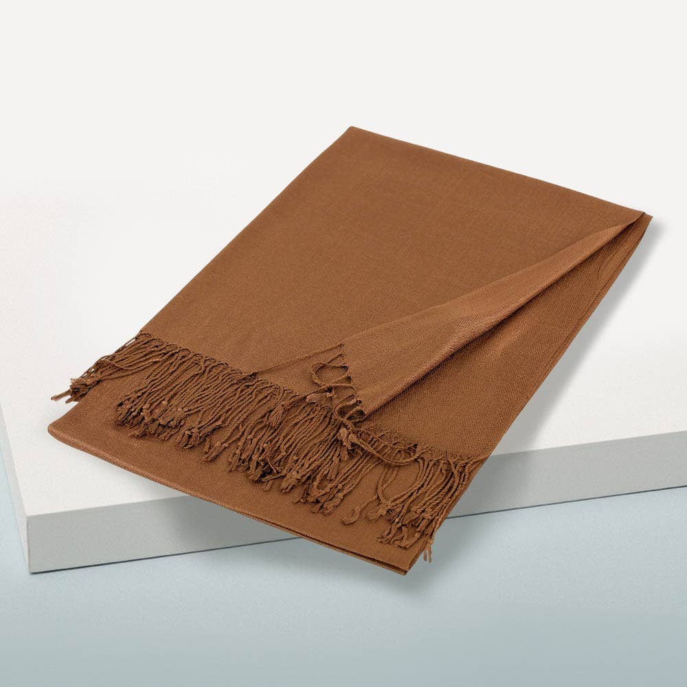 Sensibling Corp. - Vente Écharpe – femme - Écharpe châle unie en pashmina1