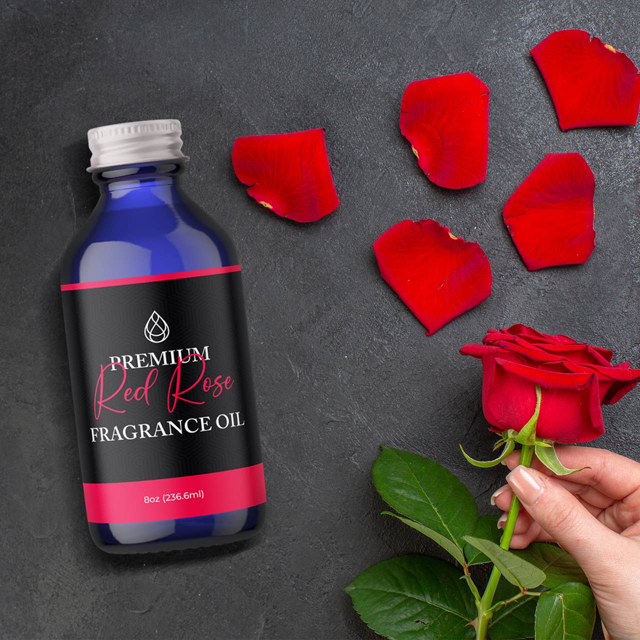 The Midwest Sea Salt Company - Vente Huile parfumée - Huile parfumée premium Rose Rouge3