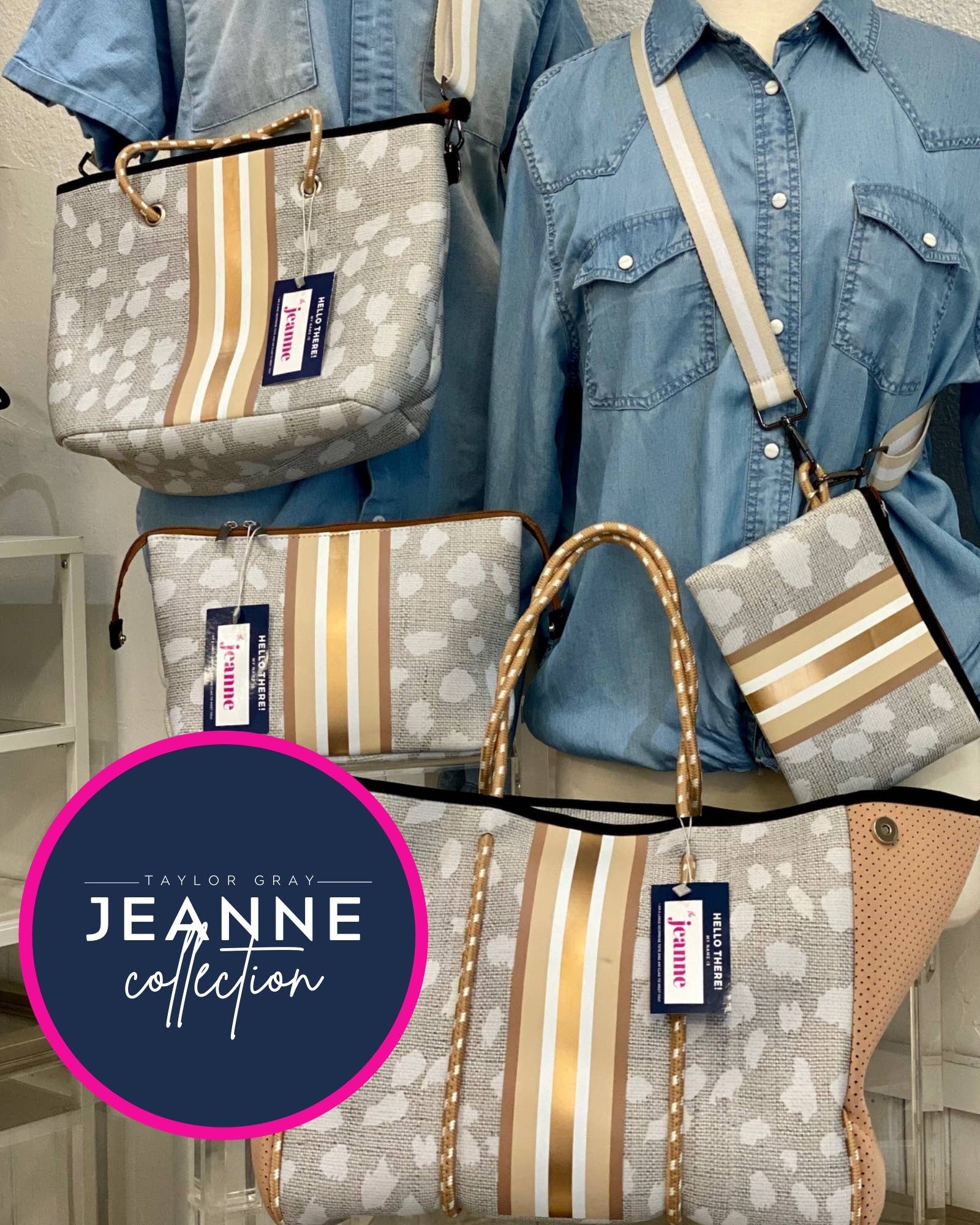 TAYLOR GRAY - Vendita all'ingrosso Borsa tote - Donna - La borsa e il cinturino da polso in neoprene Jeanne Mini | shoptaylorgray4