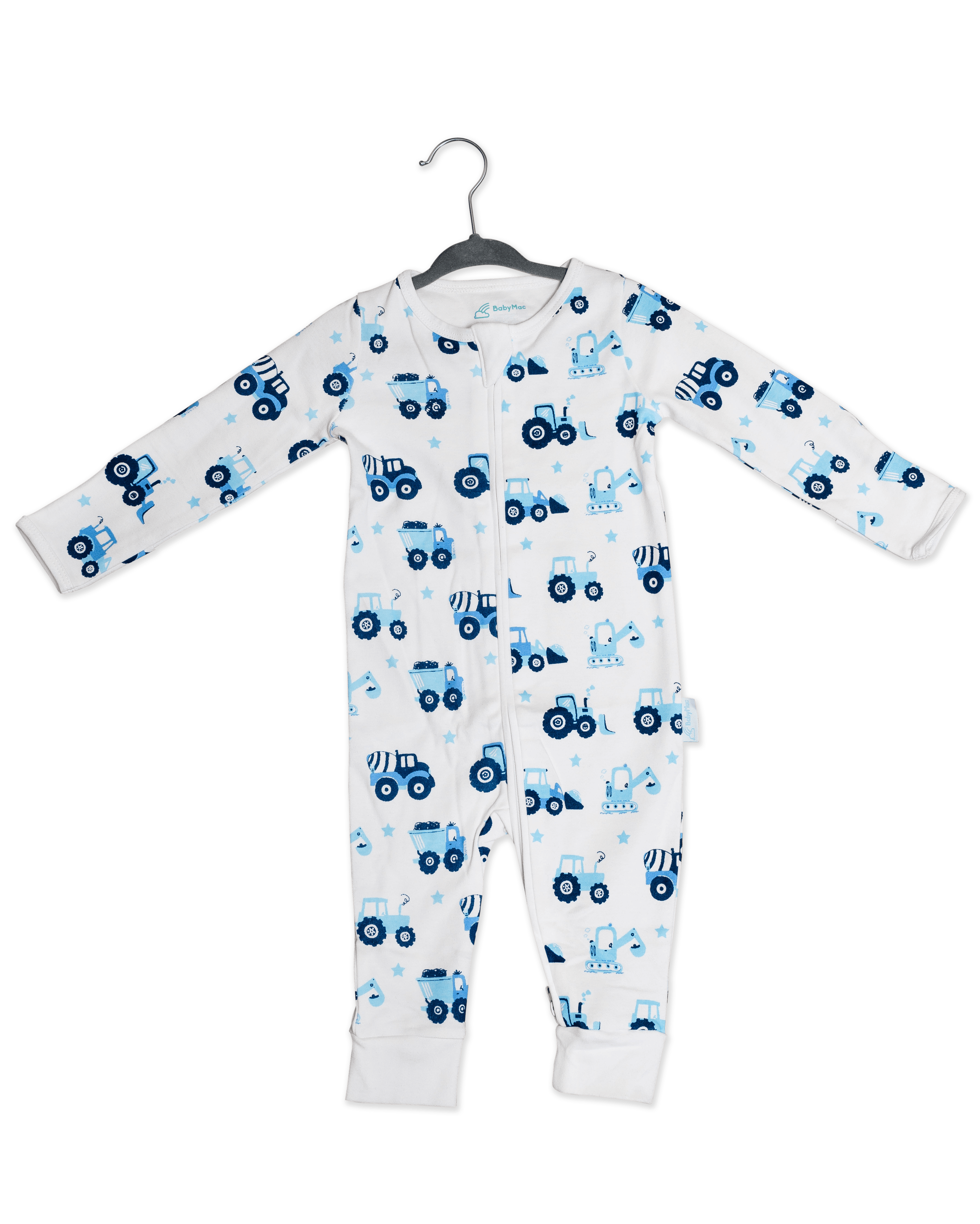 Camions Gigoteuse en coton bio avec motif véhicules en vente sur Faire2