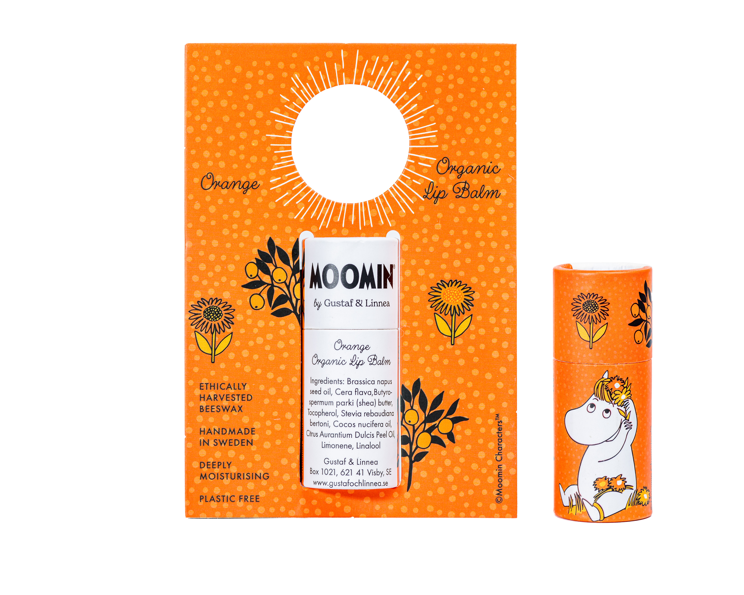 Gustaf och Linnea - Wholesale Lip Balm - Moomin by G&L - Lip balm with orange flavor3