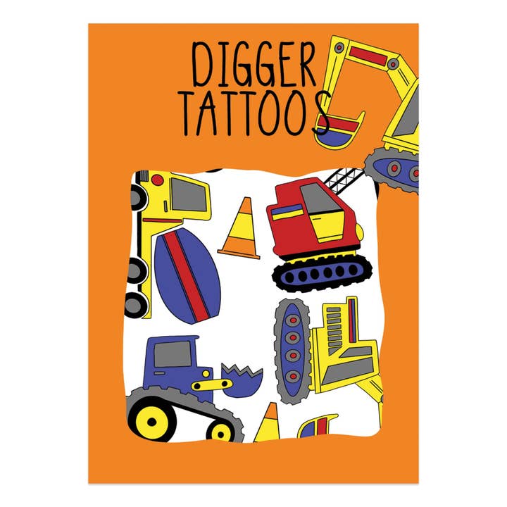 Neon Magpie – wholesale Temporary tattoo – Child – Digger Transfer Tattoos