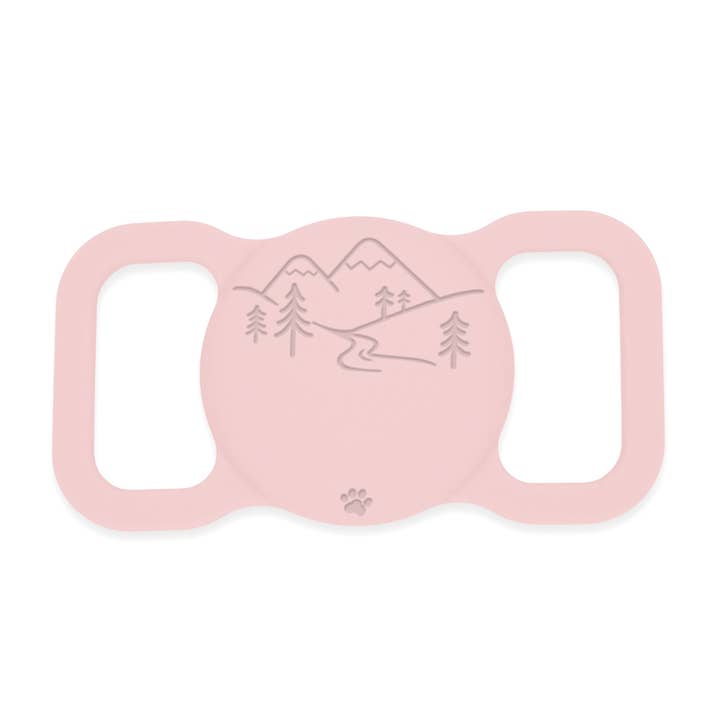 Besties Pets - Wholesale Pet identification tag – Cat/dog - Mountain Adventure Silicone Pet AirTag Holder - Personalized8