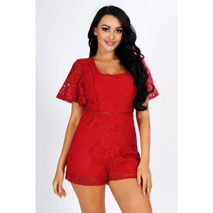 Kanten korte romper voor wholesale door Chicways