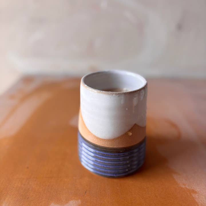 ROB Ceramics - Wholesale Drinking Glass/Cup - Earth Lines Tumbler - Handmade Ceramic Cup