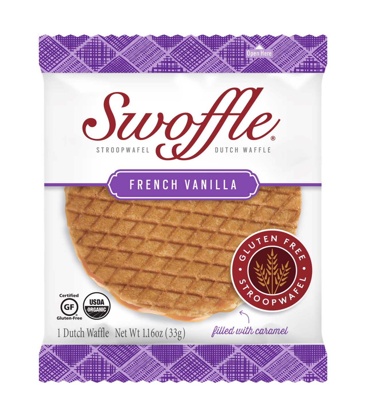 Swoffle - Wholesale Cookie - French Vanilla Swoffle with Caramel Fill1