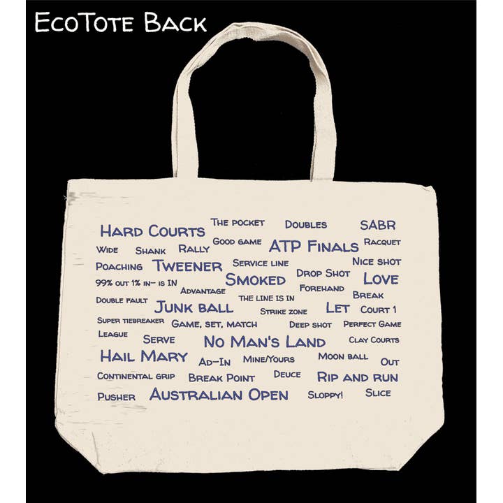 TownieSwag - Wholesale Tote Bag - Unisex - Tennis Trivia EcoTote2