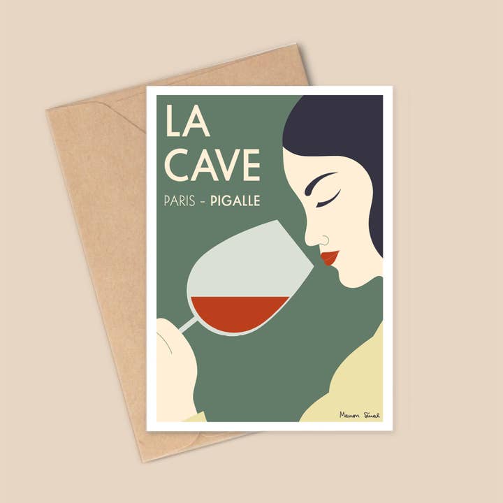 A6 Postcard - La Cave Pigalle for wholesale by L'Esquermoise par Manon Sénal