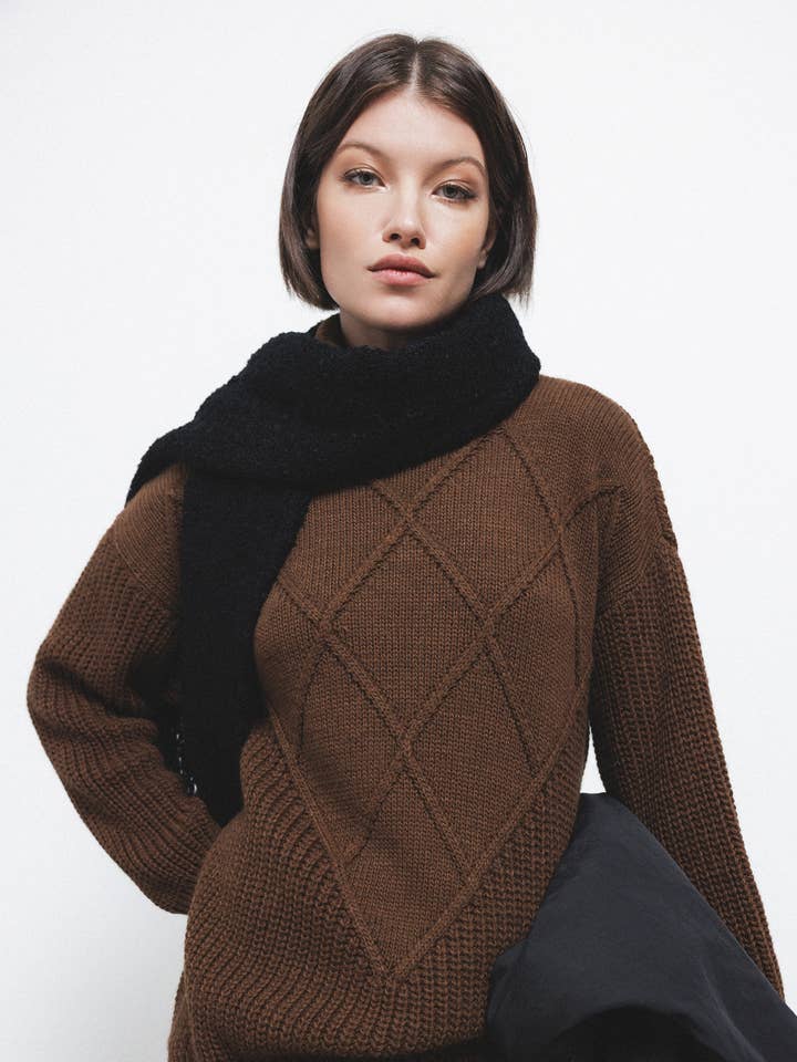 Structured Knitted Tunic (441756-19) for wholesale by Lanidor