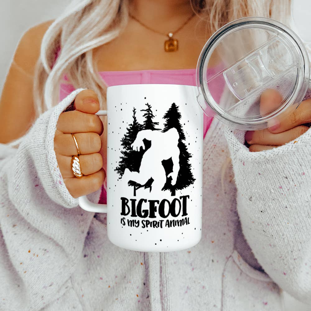 Loftipop - Wholesale Insulated Mug/Tumbler - Bigfoot Sasquatch Travel Mug, Paranormal Introvert Gifts5