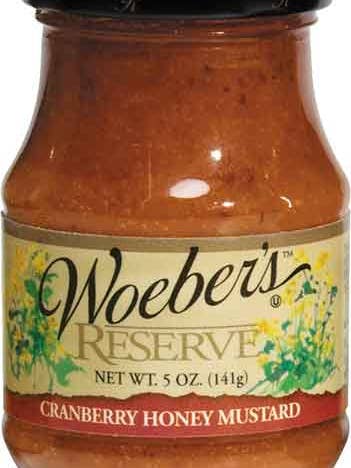 MUSTARD RESERVE HONEY CRANBRRY - WOEBER for wholesale by Hudson Meat Company
