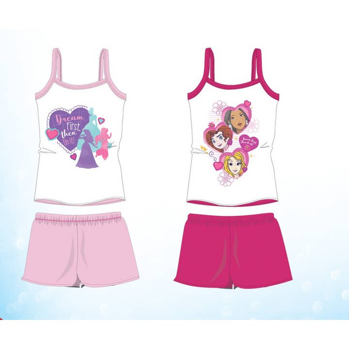 Evidence - Venta al por mayor Conjunto de camiseta y pantalón corto - Niños - Conjunto de Ropa Exterior de Princesas Disney