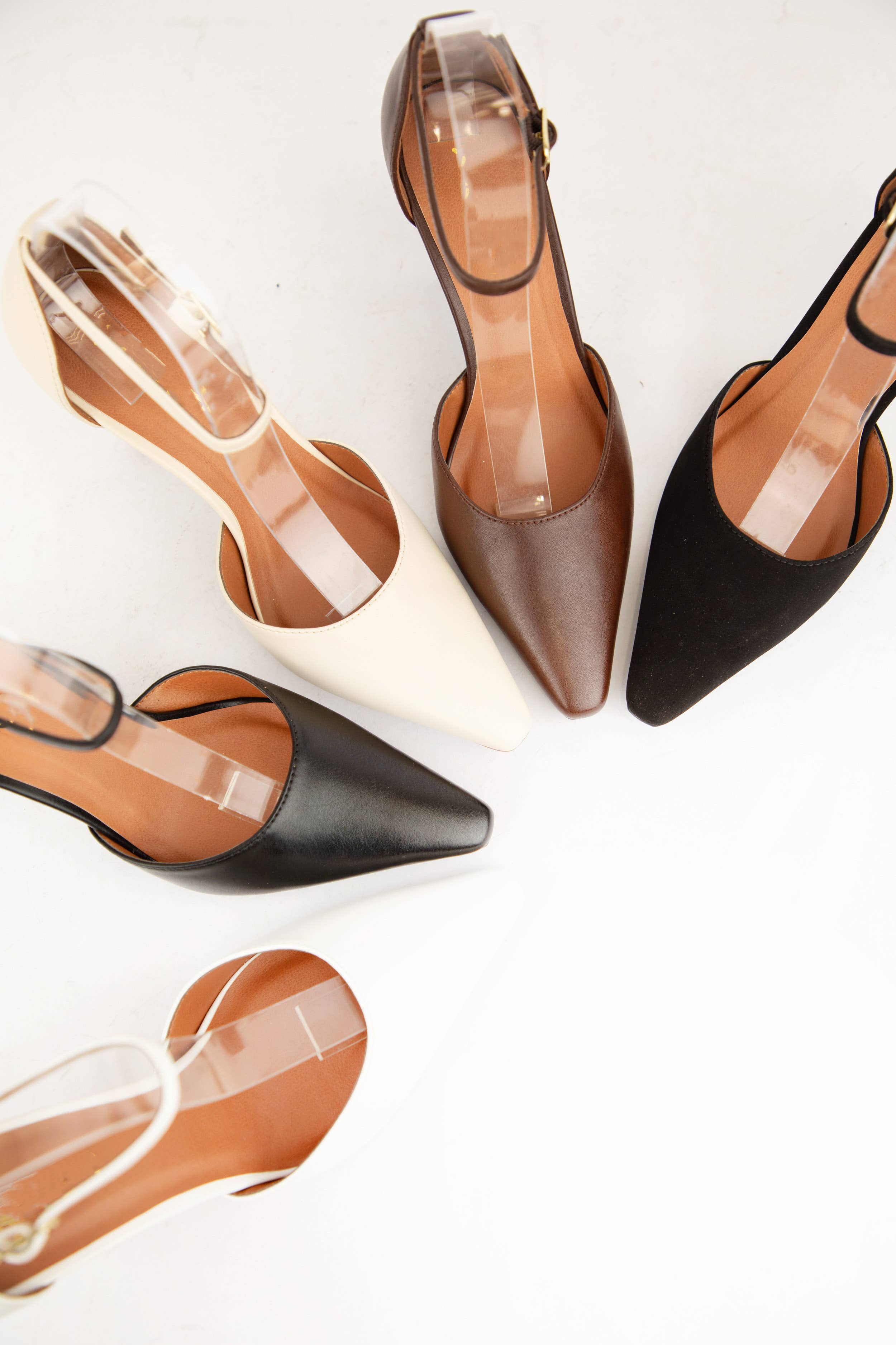 CCOCCI - Wholesale Low Heels - Women's - NOLITA-2 MID HEIGHT POINTED TOE HEEL WITH SLEEK ANKLE STRAP6