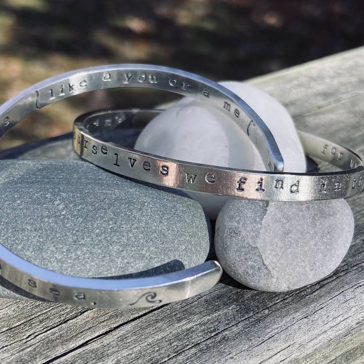 Maggie Molly Milly And Mae Sterling Cuff for wholesale by Swirls Jewelry