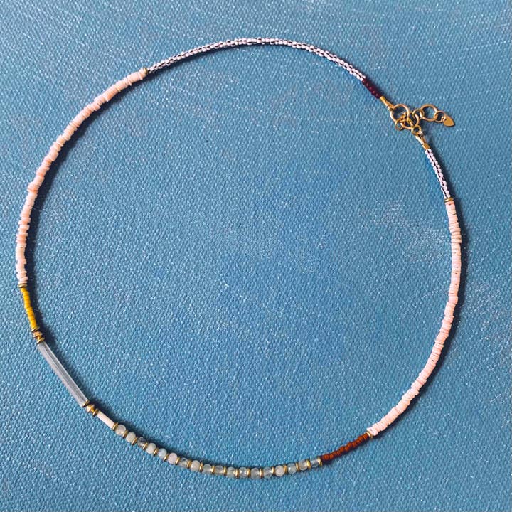 Aquamarine necklace for wholesale by Alice Rise