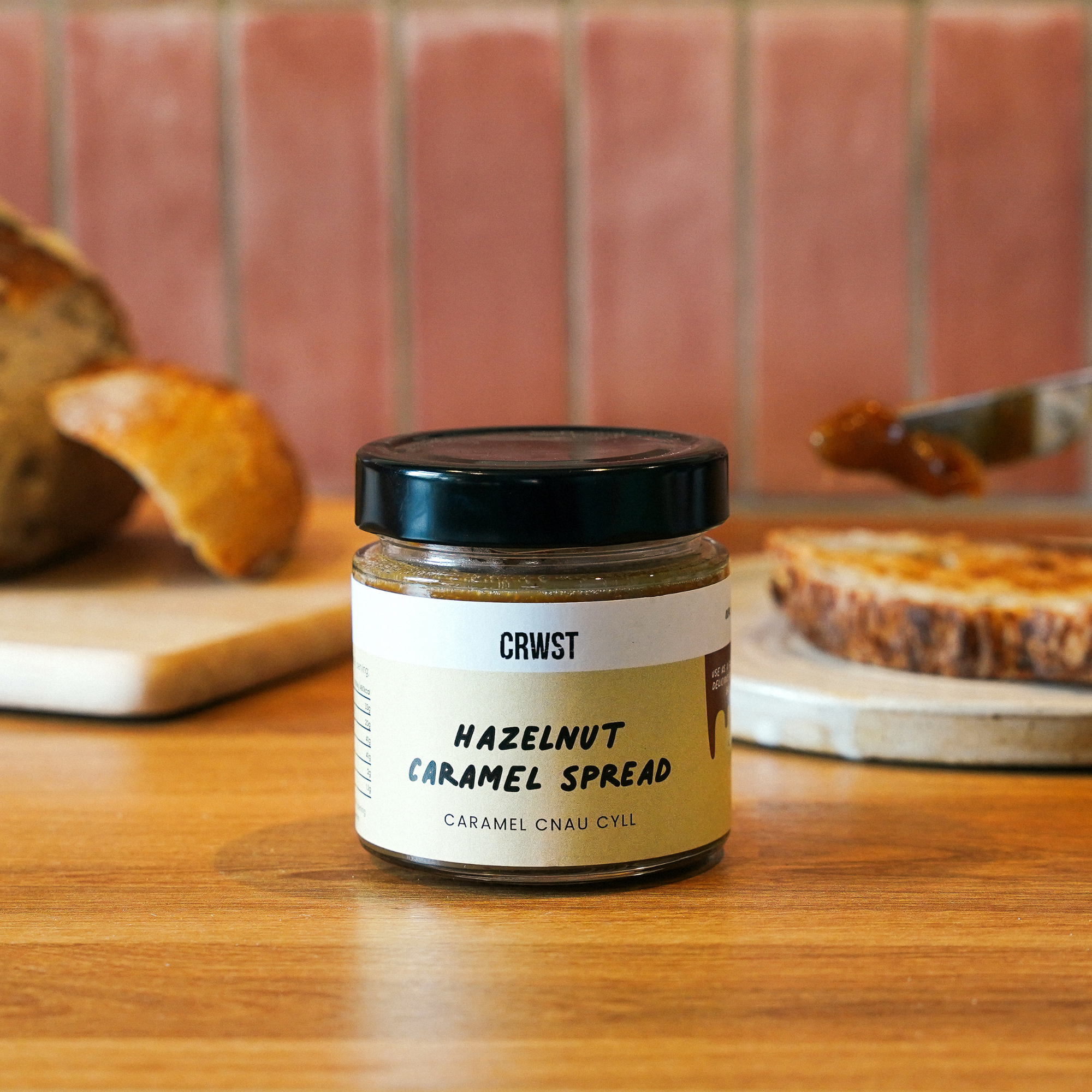 Crwst – wholesale Nut butter – Hazelnut Caramel Spread (210g)1