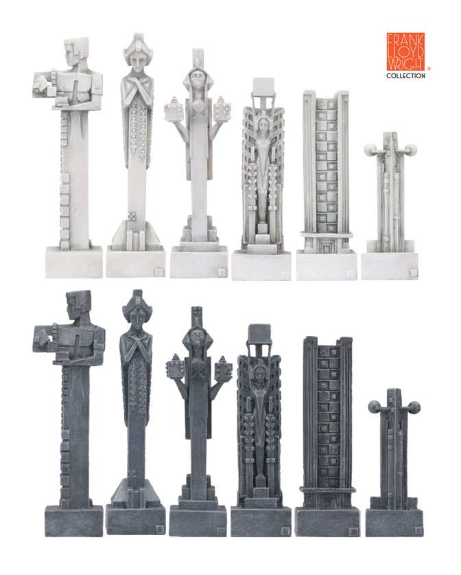 Pacific Trading - Wholesale Board Game - Chess Set - Frank Lloyd Wright Midway Gardens Chess Set0