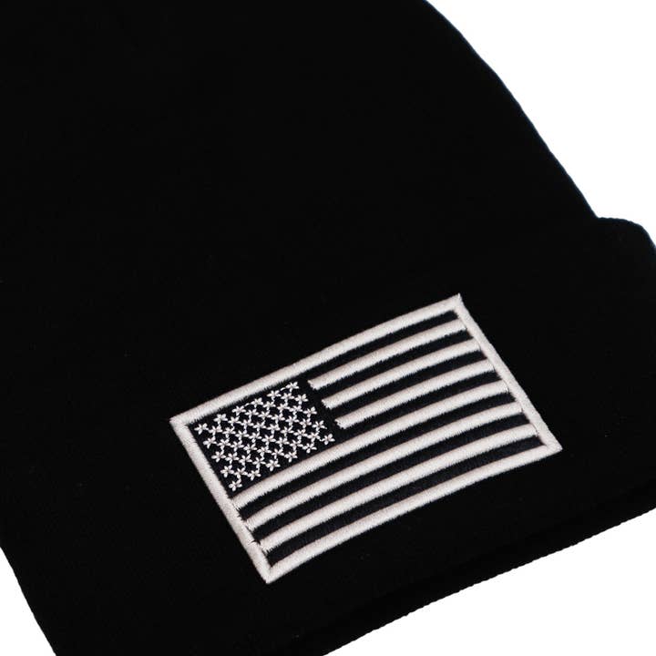 Cap Zone - Vente Bonnet – unisexe - Bonnet à revers Mono avec motif drapeau américain3