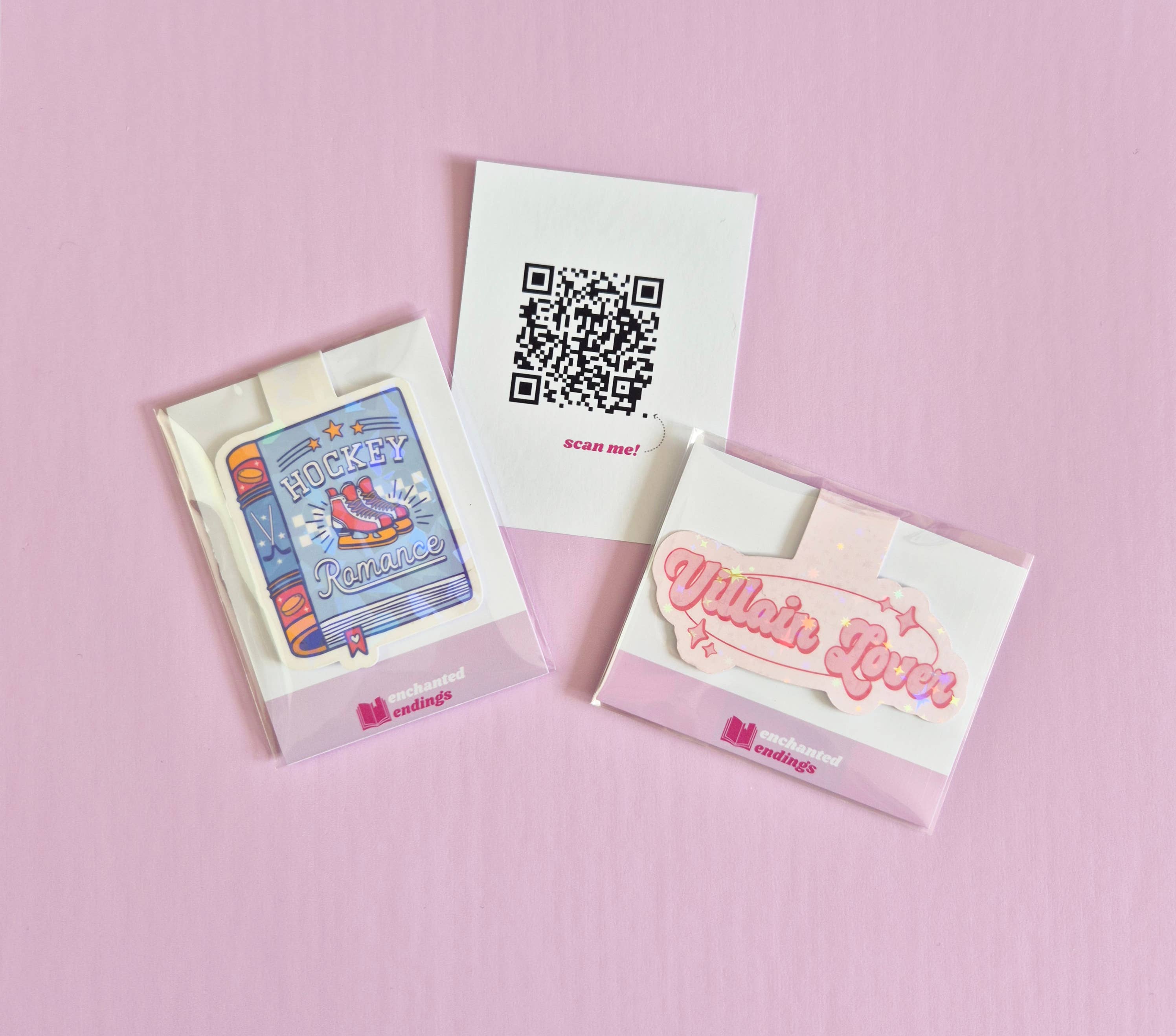 Enchanted Endings - Wholesale Bookmark - Funny Fuck Off Holographic Aesthetic Magnetic Bookmark1