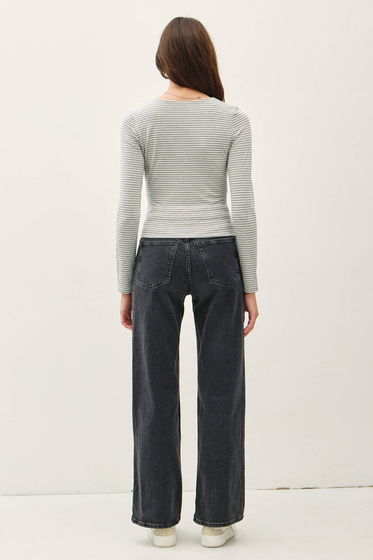 Be Cool - Vente Haut en maille – femme - TOP À MANCHES LONGUES RAYÉ ULTRA DOUX BASIQUE3