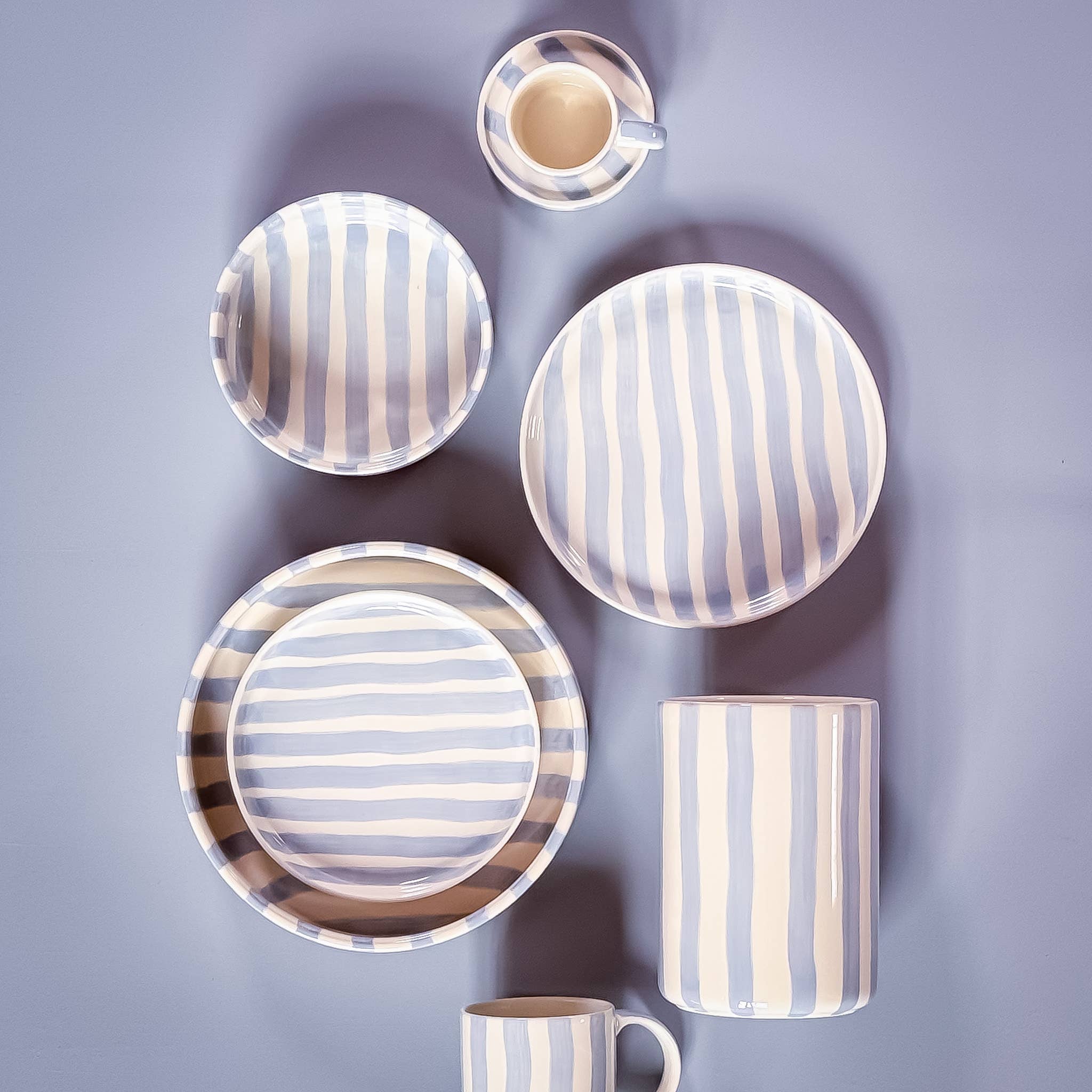 Magazin Minori - Vente Bol - Bol rayé - morning azzurro2