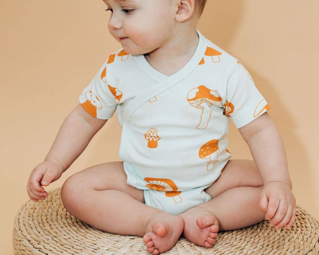 Little Barnacle - Wholesale Bodysuit (Non-Footed) - Baby - Mushroom baby bodysuit - organic cotton4