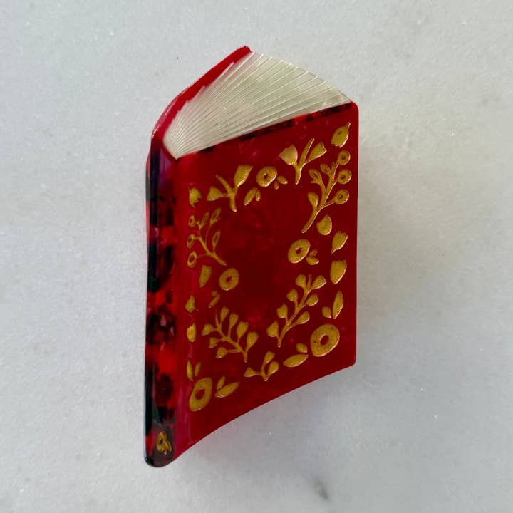 Book Hair Claw Clip for wholesale by Bittergoods