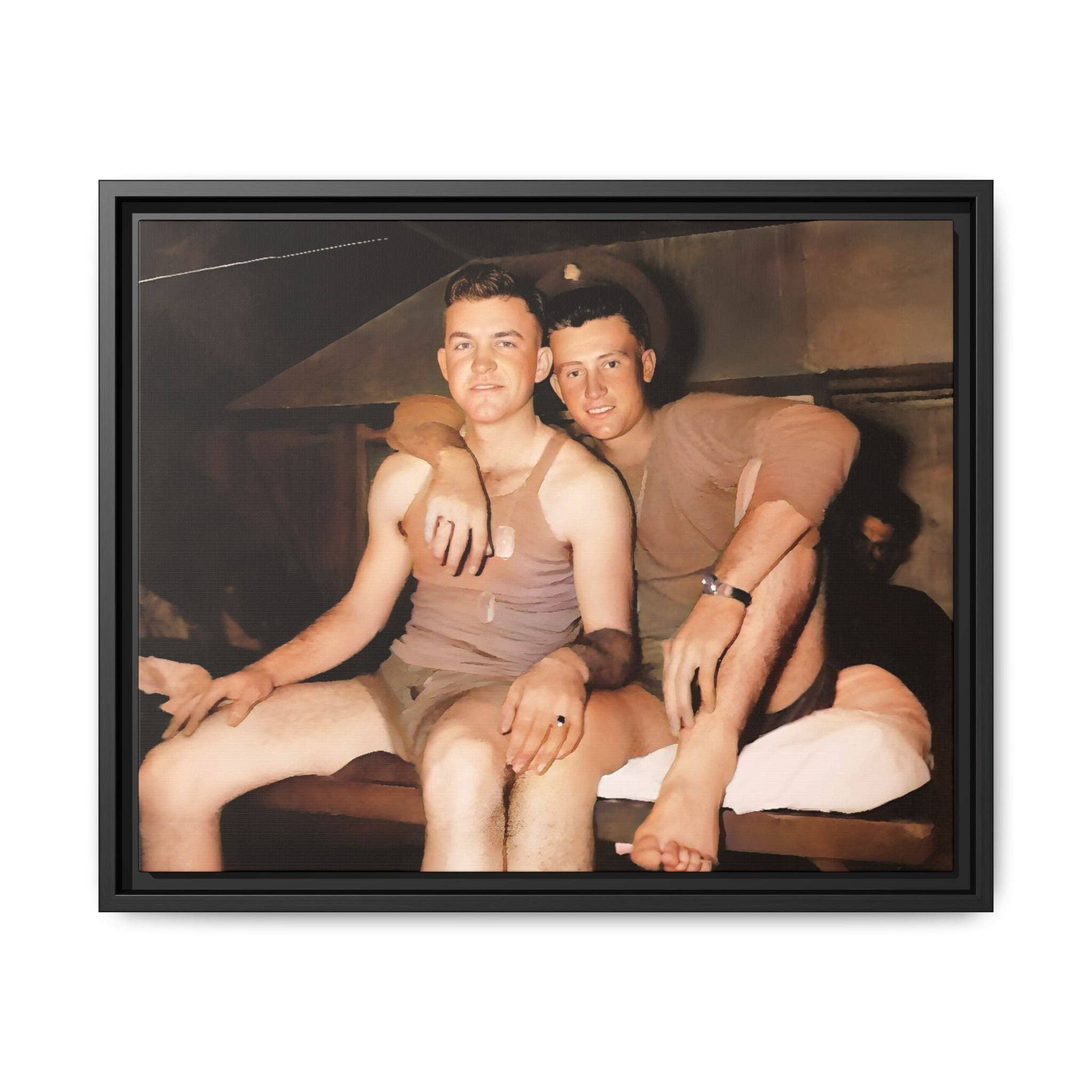 Walt & Pete - Wholesale Photograph - paire 100 | Framed Vintage Photo - Matte Canvas31
