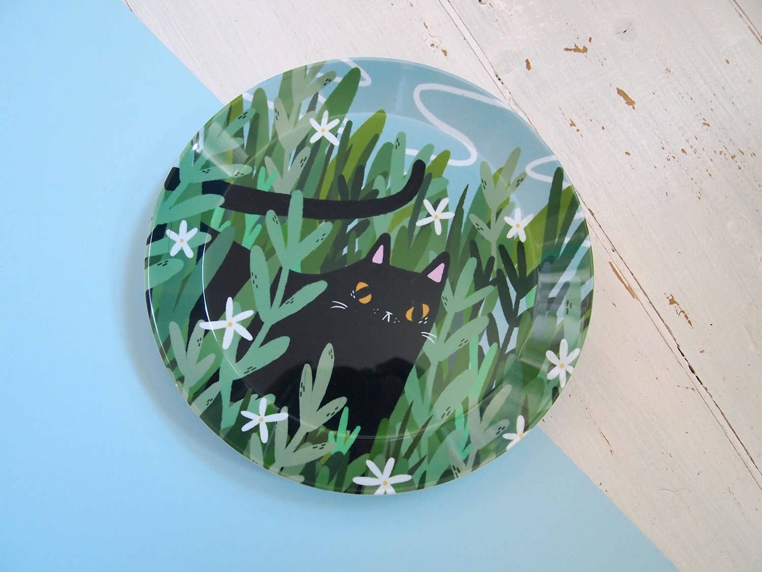 I LIKE CATS - Wholesale Dinner plate - Black Cat Snack Sized Plastic Plate7