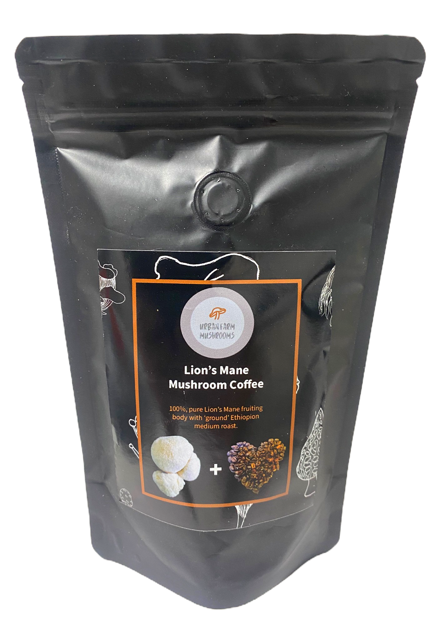Urban Farm Mushrooms – wholesale Ground coffee – Ethiopian Coffee & Lions Mane extract0