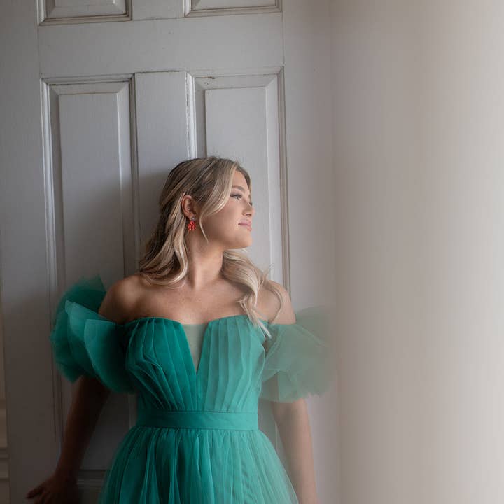 The Pink Reef - Vente Boucles d'oreilles pendantes - Boucles d’oreilles mini corail peintes à la main par The Pink Reef3