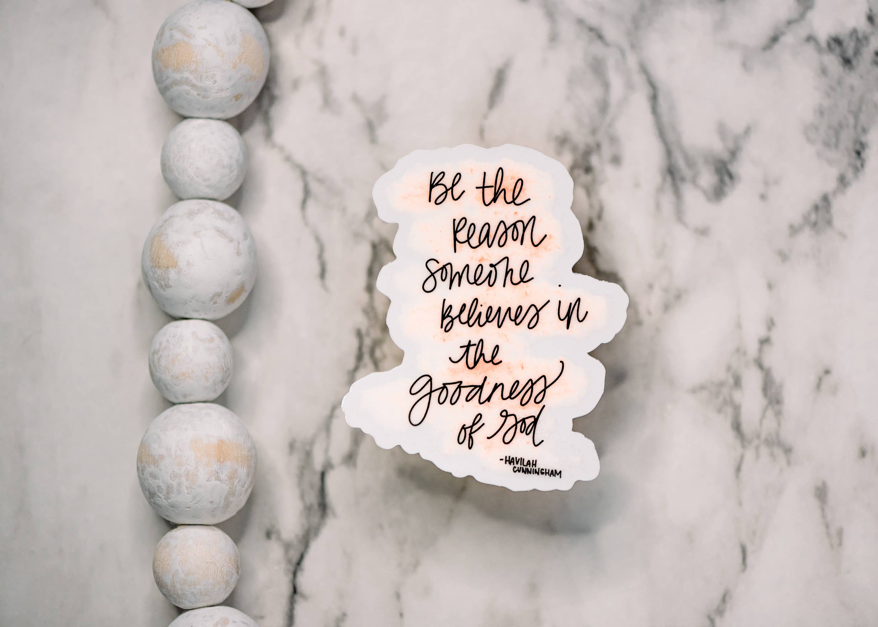 Savannah and James Co - Wholesale Sticker - Goodness Of God Christian Clear, Vinyl Sticker 3x3 in.1