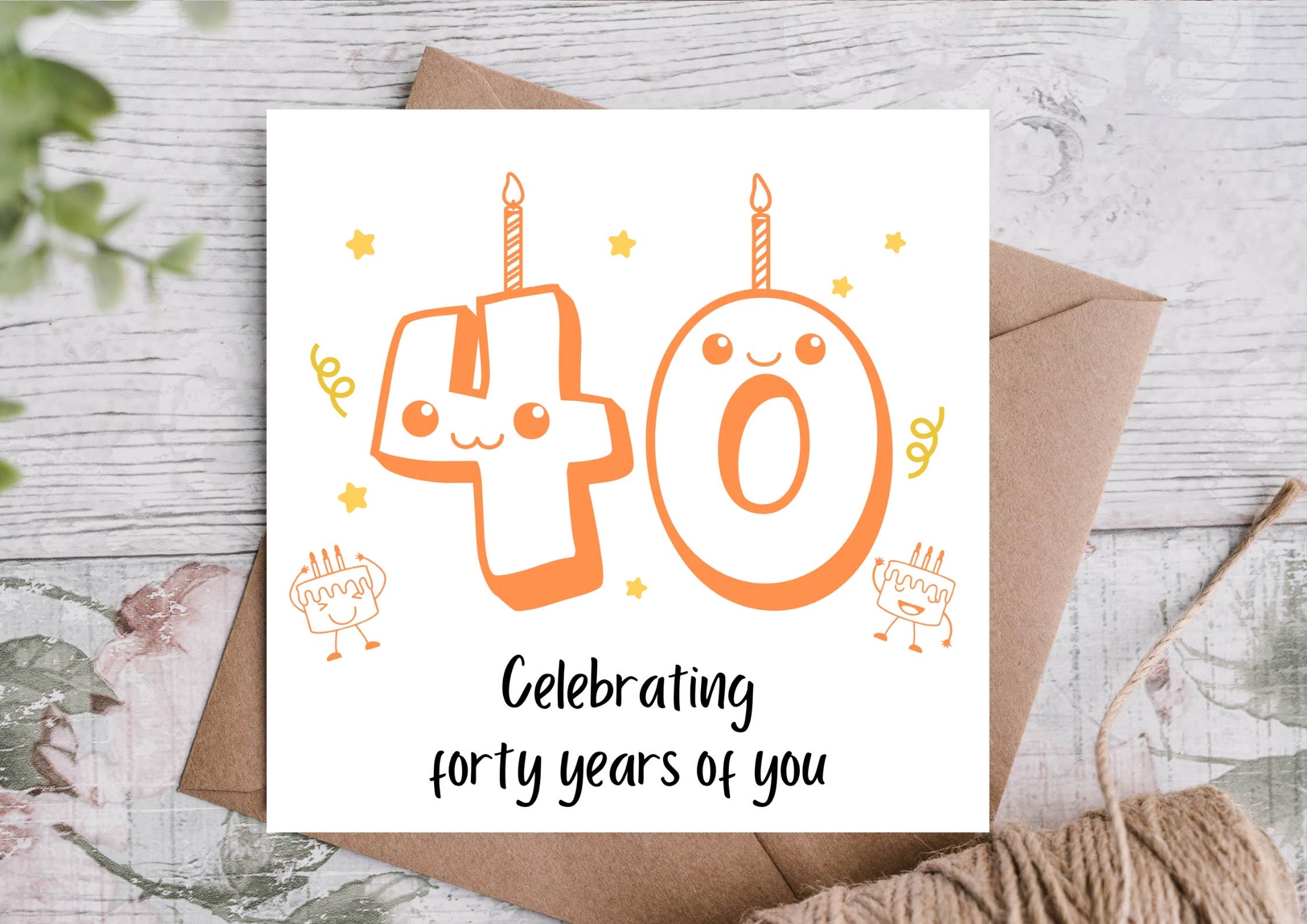 Highgrove Cards – wholesale Birthday card – Celebrating 40th Years Birthday Card0