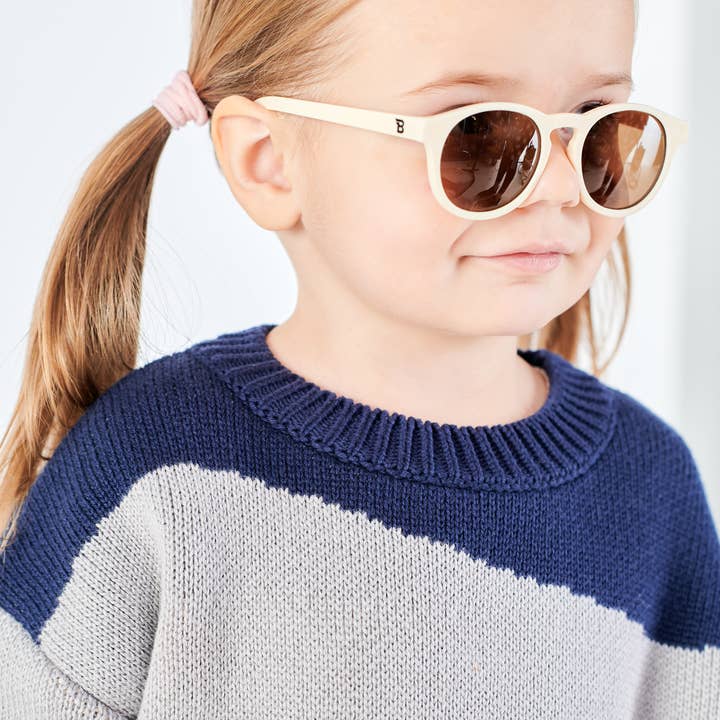 Babiators - Wholesale Sunglasses - Kids - Baby & Kids Sweet Cream Keyhole Sunglasses with Amber Lens