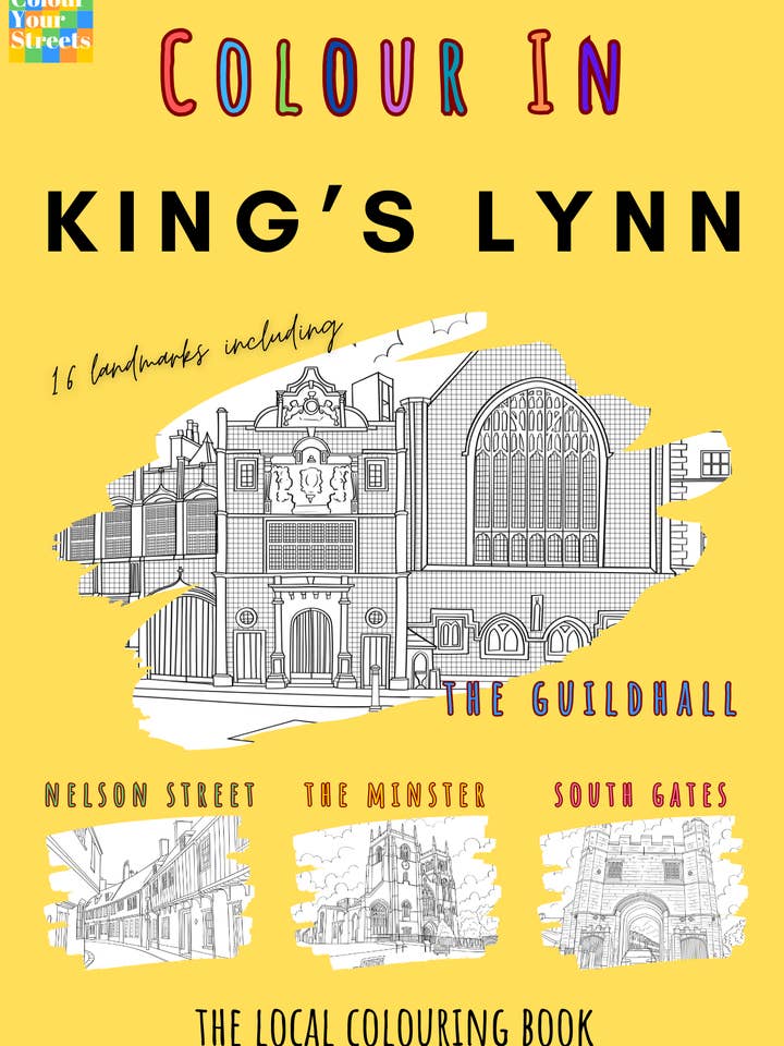 King's Lynn Colouring Book (A4) for wholesale by Colour Your Streets