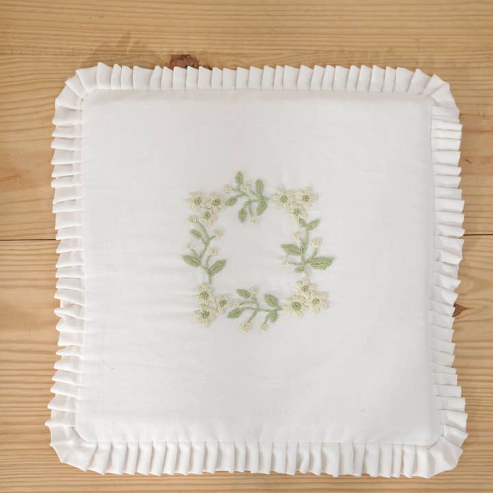 Cojín de Silla Bordado a Mano Ecológico – Látex Natural - Sin Aranceles para venta al por mayor de Craftpair