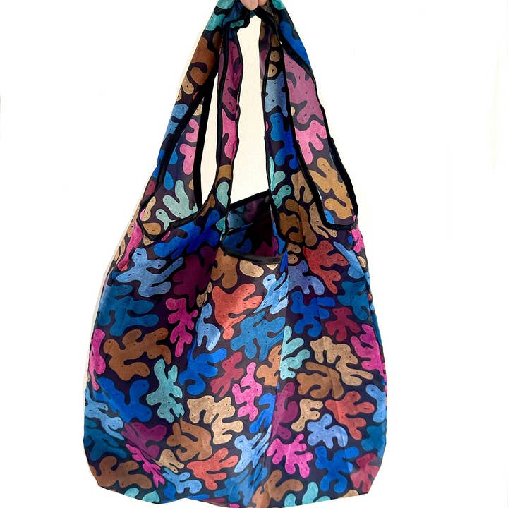 liadelyonart - Wholesale Grocery/Shopping Bag - Colorful Coral Reusable Tote Bag10