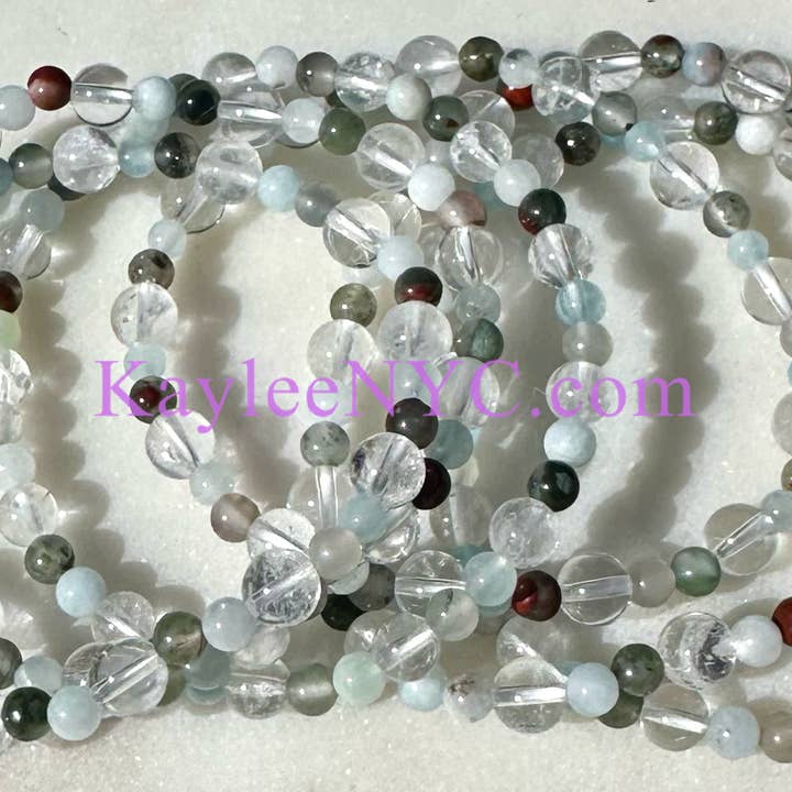 KayleeNYC - Wholesale Beaded Bracelet - Natural Crystal Aries Zodiac Stretch Bracelet1