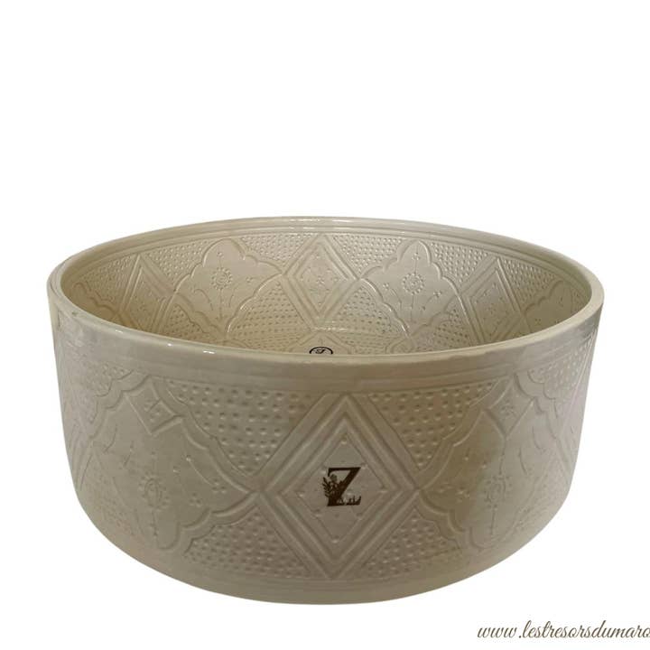 Zayti L.T.D.M - Wholesale Bathroom Accessory Set - Ivory Ceramic Basin 40x15 cm + Matching Glass2