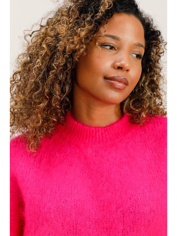 LĂA & LUC - Wholesale Knit Sweater - Women's - Mohair sweater REF. 2157811