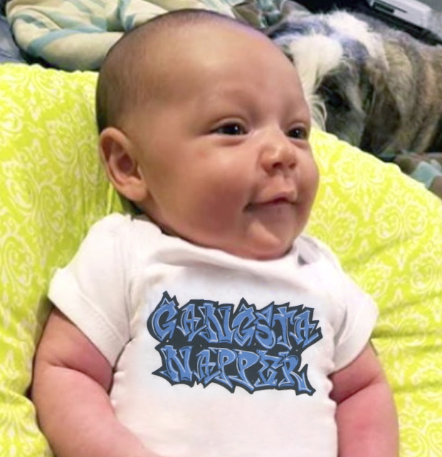 REMOVED BRAND - Wholesale Bodysuit (Non-Footed) - Baby - Gangsta Napper Baby Bodysuit1