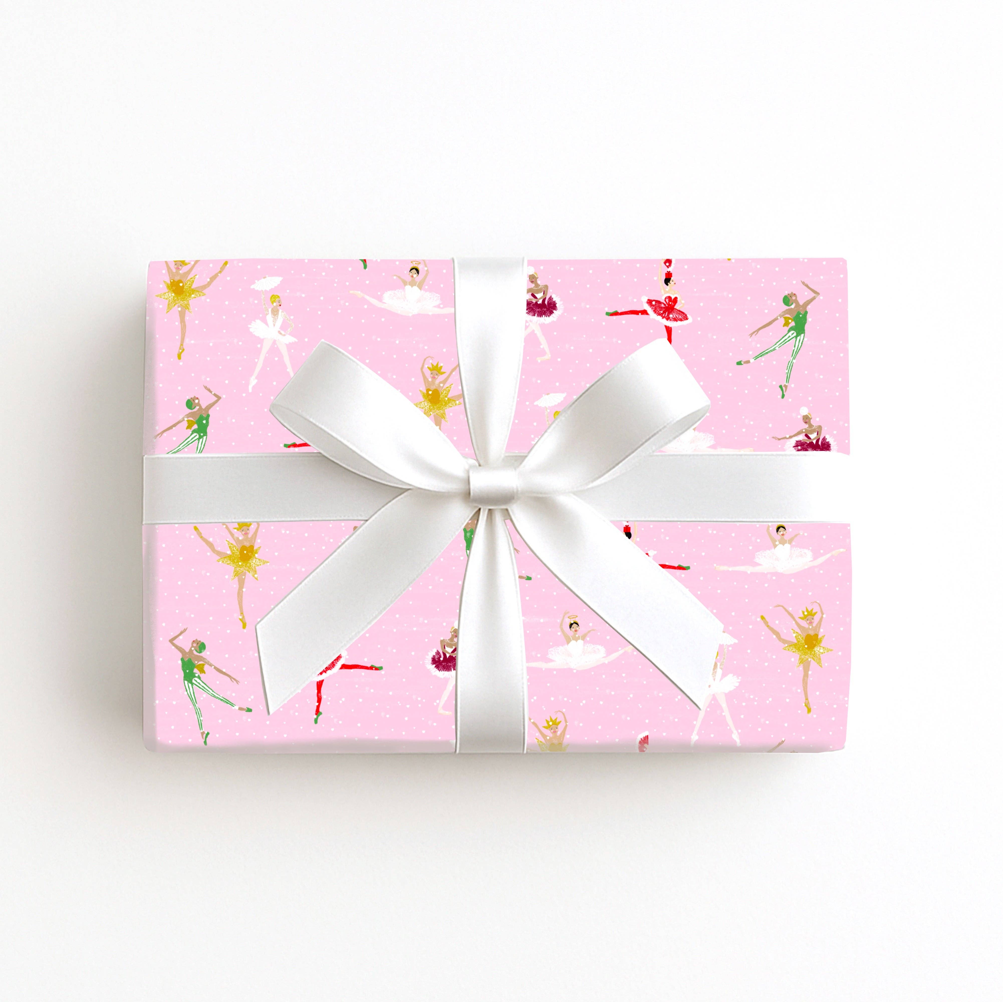 Meloo – wholesale Flat wrap – Christmas Ballet Wrapping Paper0
