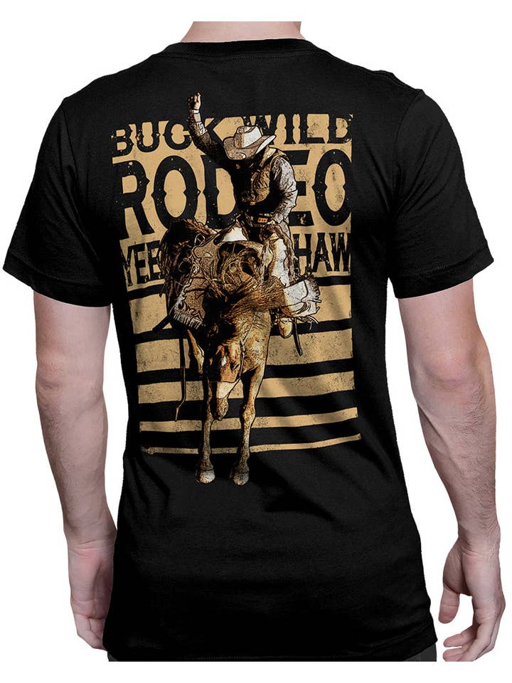 Country Girl Store - Vendita all'ingrosso Maglietta serigrafata - Uomo - T-shirt Country Boy® Buckwild Rodeo