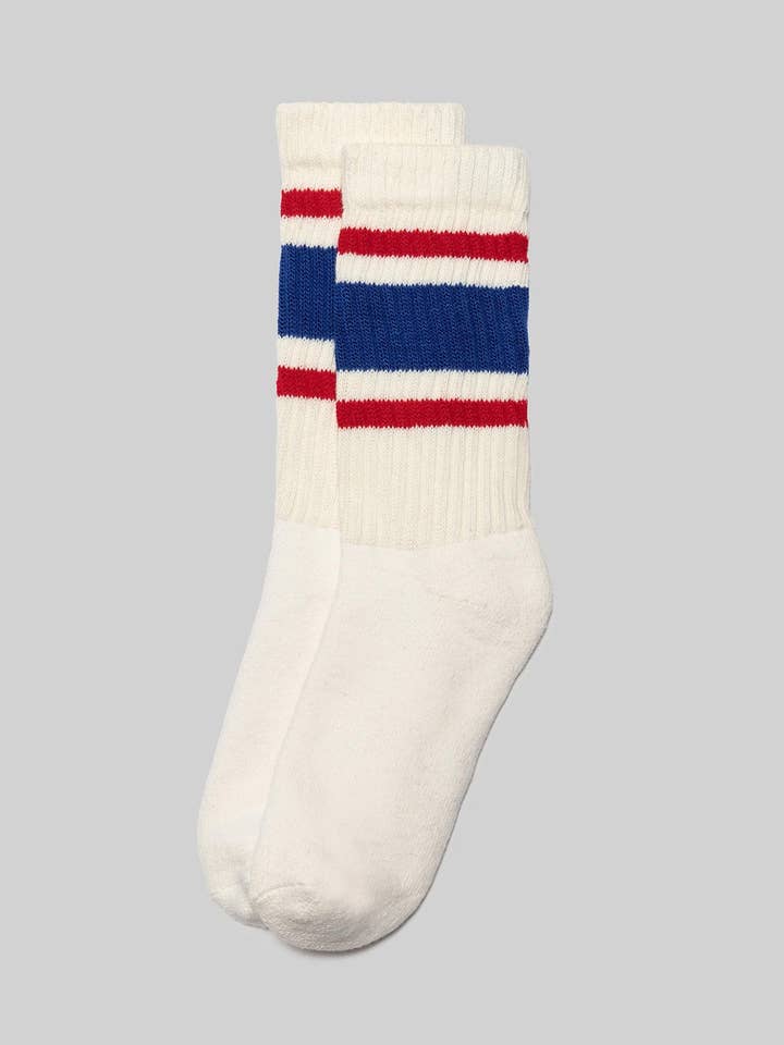 American Trench - Vente Chaussettes – unisexe - Chaussettes Retro Stripe6