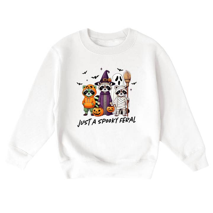 Bara en kuslig vild ungdom Halloween-tröja för wholesale av Mama and Littles Apparel