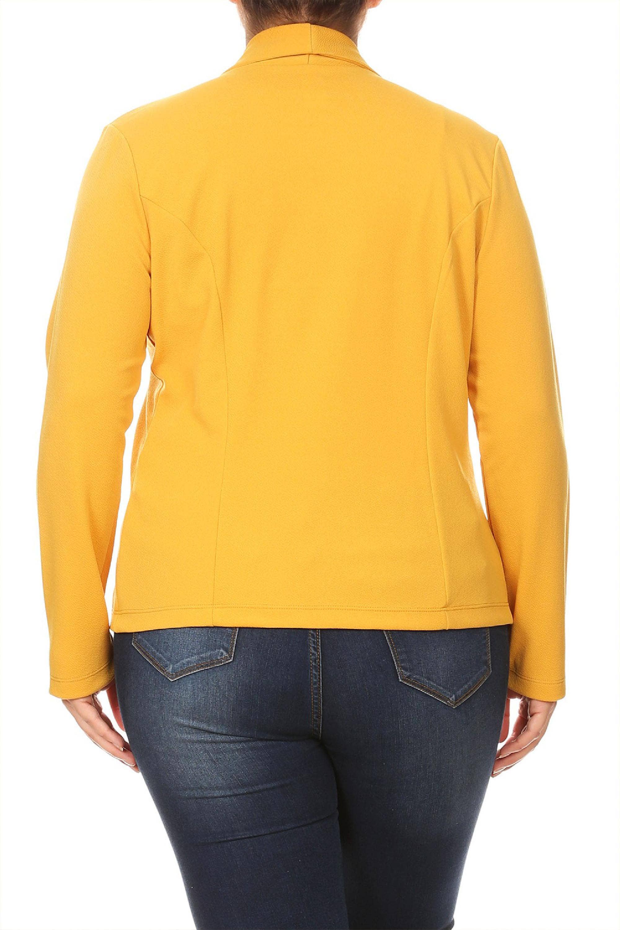 MOA COLLECTION - Wholesale Blazer - Women's - Women's Solid Casual Plus Size Trendy Blazer Jacket15