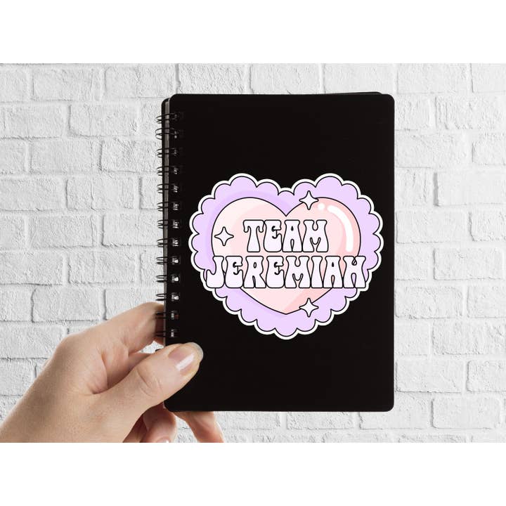 Team Jeremiah - The Summer I Turned Pretty Sticker for wholesale by The Corner Shop